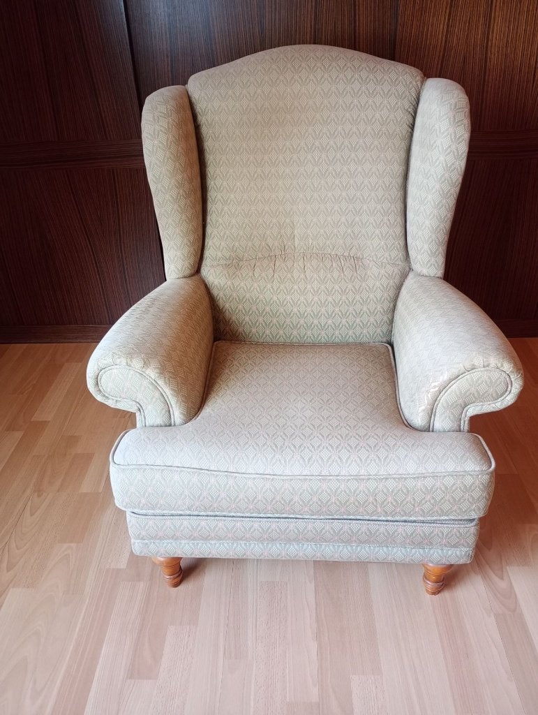 Siège + pouf (séparément ou ensemble), Bois, Enlèvement, Engelse stijl, Une personne