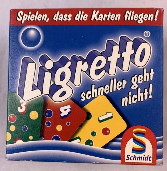 Schmidt Ligretto Blue Card Game Jeu familial à grande vitess, 1 ou 2 joueurs, Envoi, Comme neuf, Overig