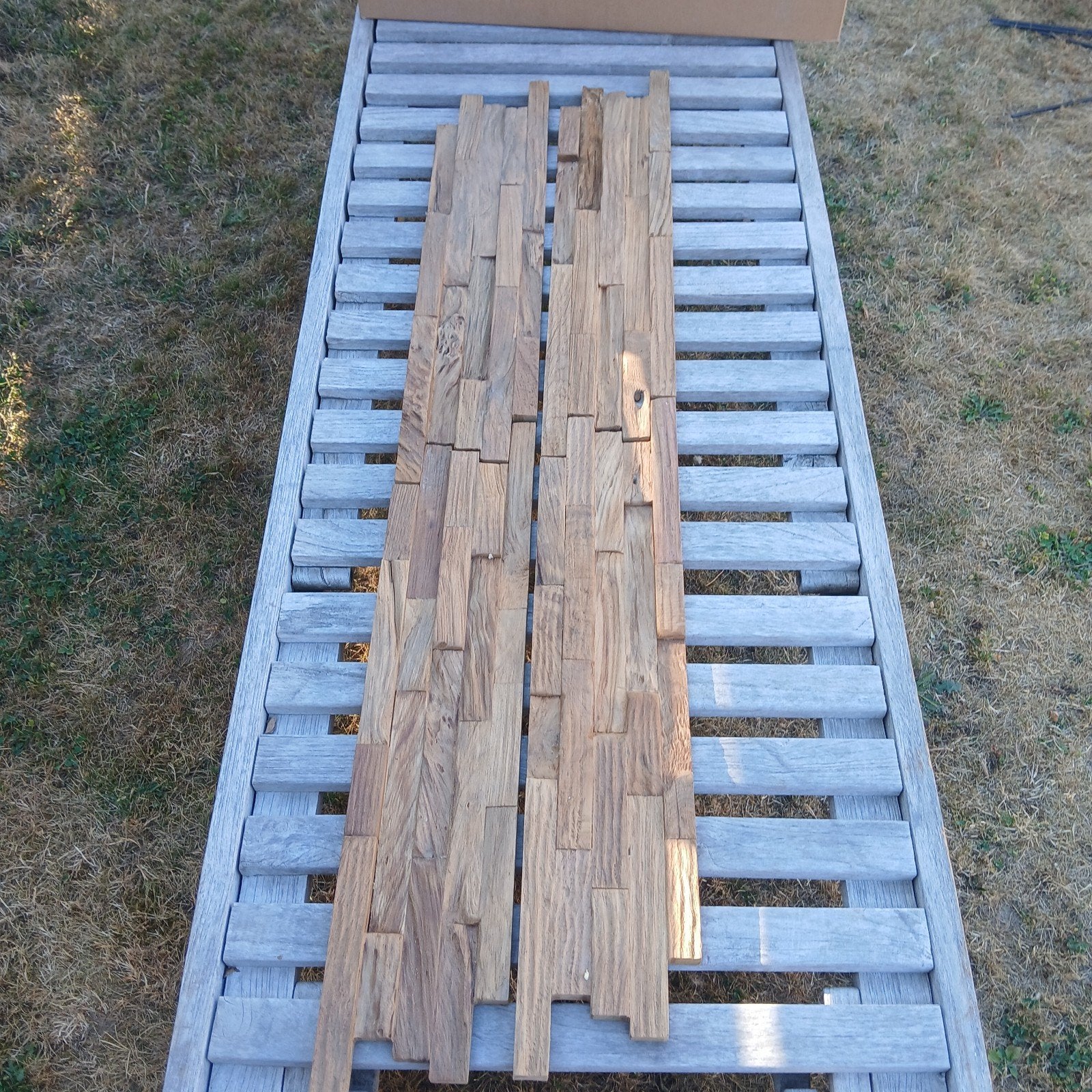 houten wandpaneeltjes teak610mmx150mm, Ophalen, Nieuw