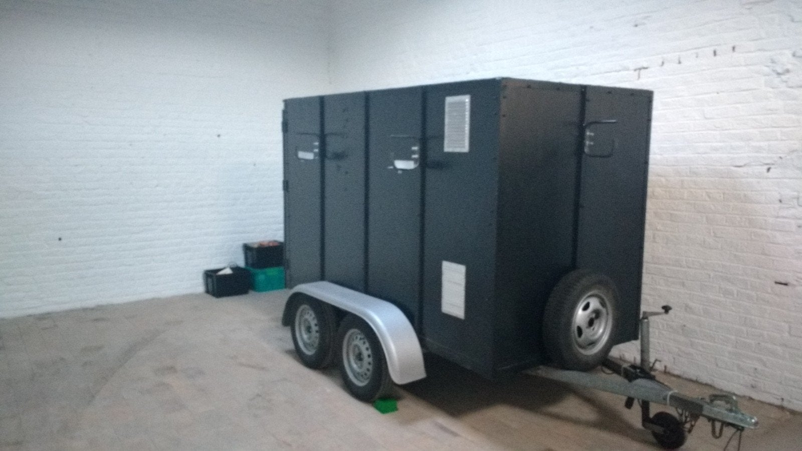 grote aanhangwagen, Ophalen