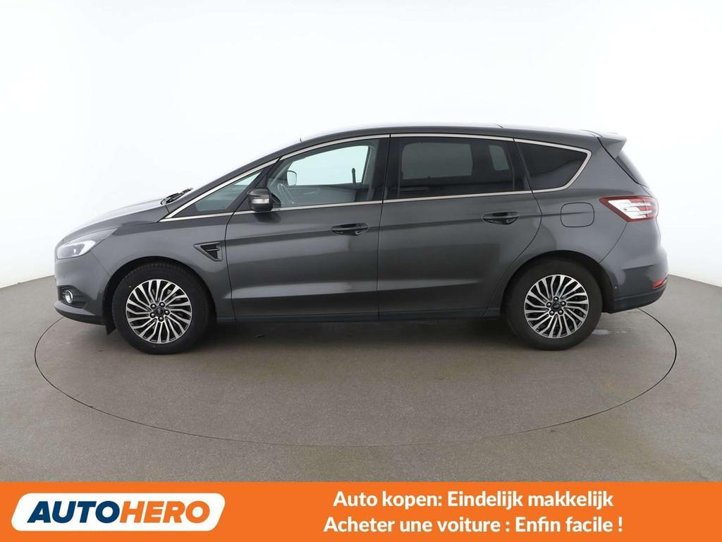 Ford S-Max 2.0 TDCi EcoBlue Titanium, Autos, Cuir, Argent ou Gris, Achat, Boîte manuelle