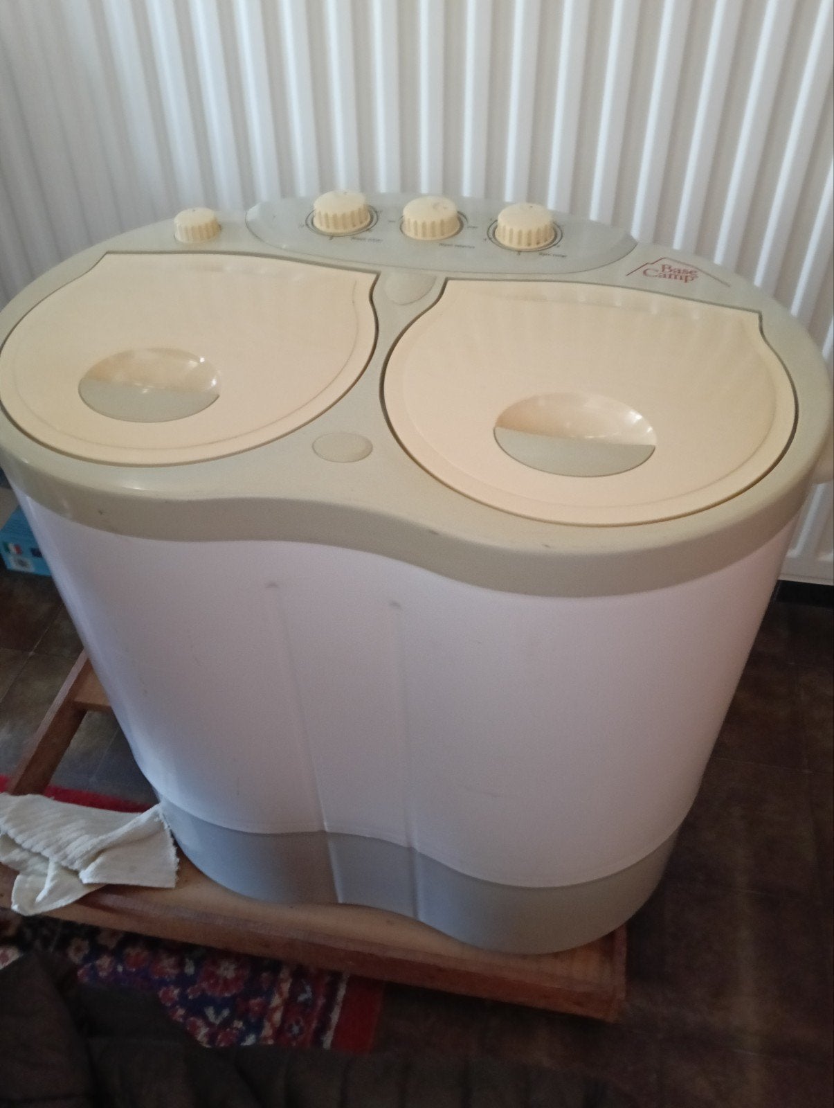 camping wasmachine, Ophalen