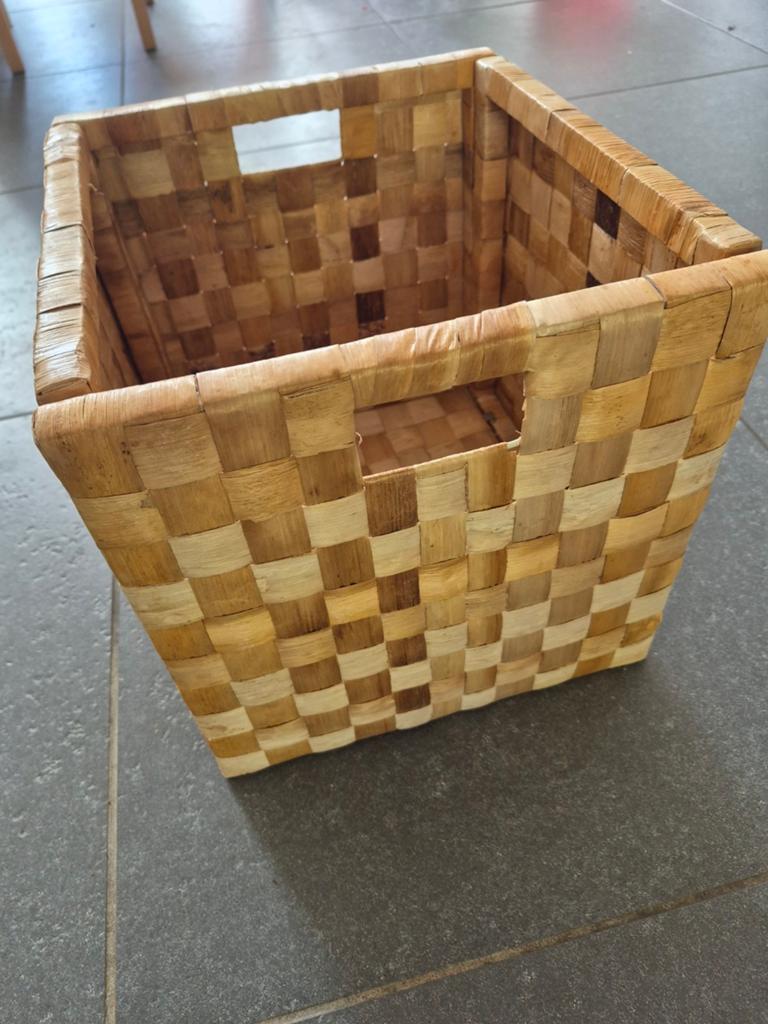 IKEA gevlochten mand / opbergmand 6 stucks, Huis en Inrichting, Ophalen, Hout, Mand