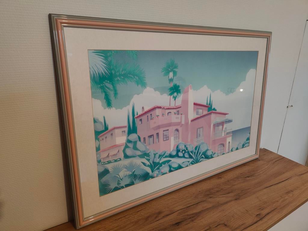 Pink beach house print, Enlèvement
