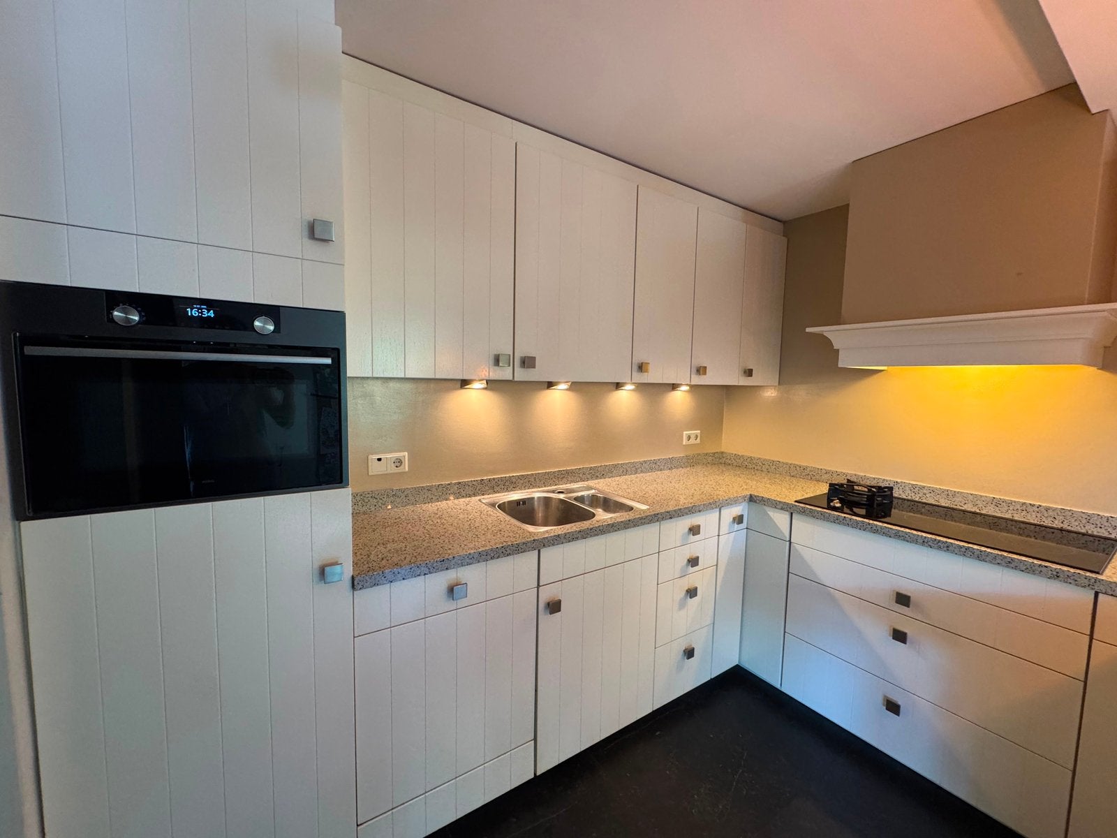 Complete Landelijke Hoekkeuken + Apparatuur + GEDEMONTEERD, Huis en Inrichting, Ophalen of Verzenden, Hoekkeuken