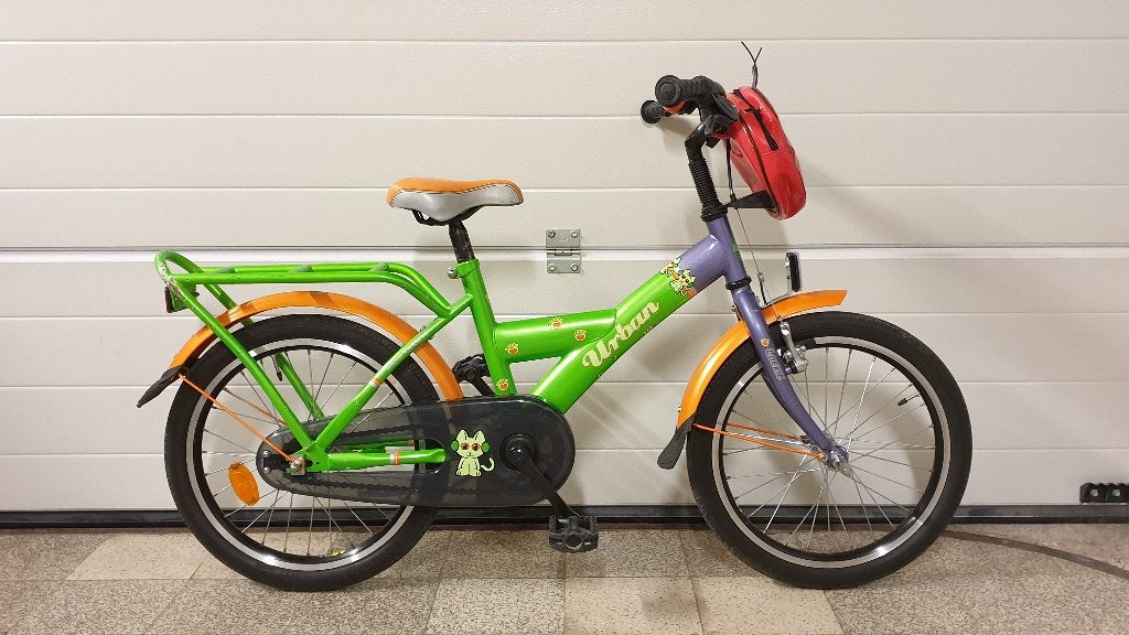 Meisjesfiets Loekie Urban 18 inch, Fietsen en Brommers, Fietsen | Meisjes, Gebruikt, 18 inch, Ophalen