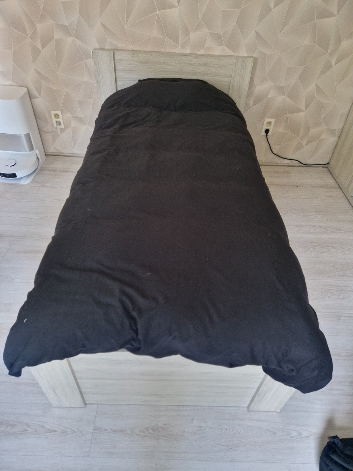 Eenpersoonsbed 90x200 met uitschuifbaar logeerbed, matras en, Ophalen, Gebruikt, 90 cm, Eenpersoons