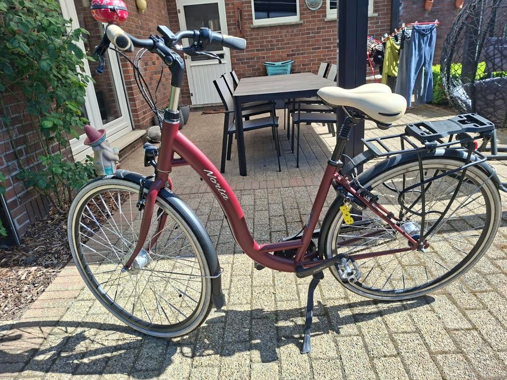 Damesfiets norta, Ophalen