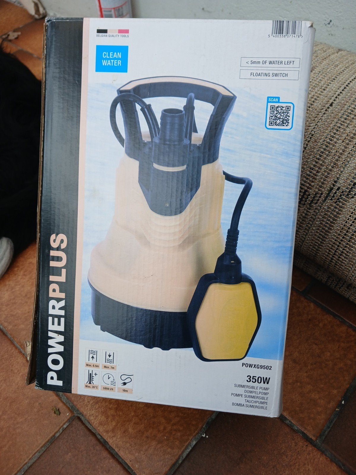 Nieuwstaat Powerplus dompelpomp, Tuin en Terras, Waterpompen, Ophalen, Dompelpomp