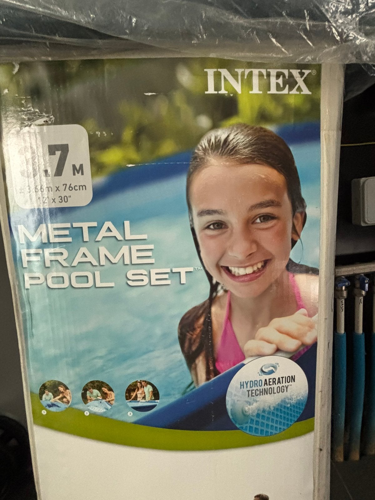 INTEX zwembad, Jardin & Terrasse, 200 à 400 cm, Enlèvement ou Envoi, Rond, Comme neuf