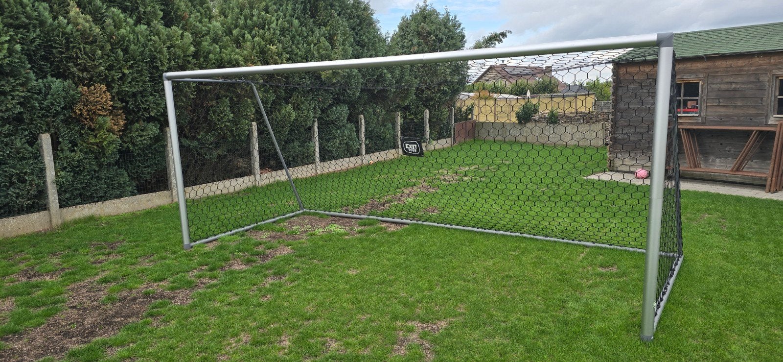 Aluminium voetbaldoel 5m x 2m, Ophalen, Zo goed als nieuw, Overige typen