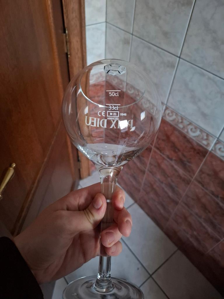 Oude Paix dieu glazen 50 cl, Verzamelen, Biermerken, Ophalen of Verzenden, Zo goed als nieuw, Glas of Glazen, Overige merken