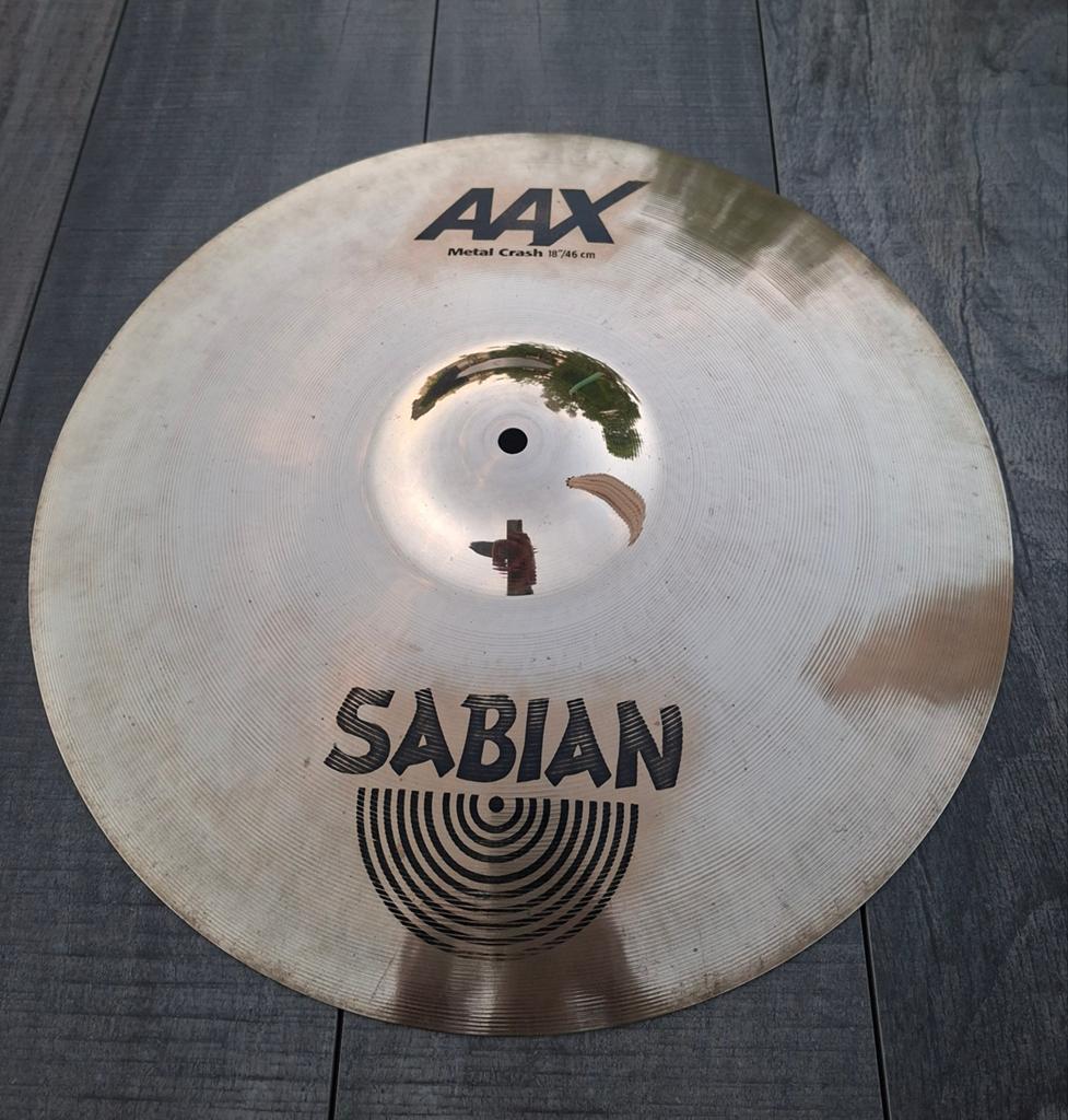 Sabian AAX Metal Crash 18", Muziek en Instrumenten, Drumstellen en Slagwerk, Ophalen of Verzenden, Gebruikt, Overige merken