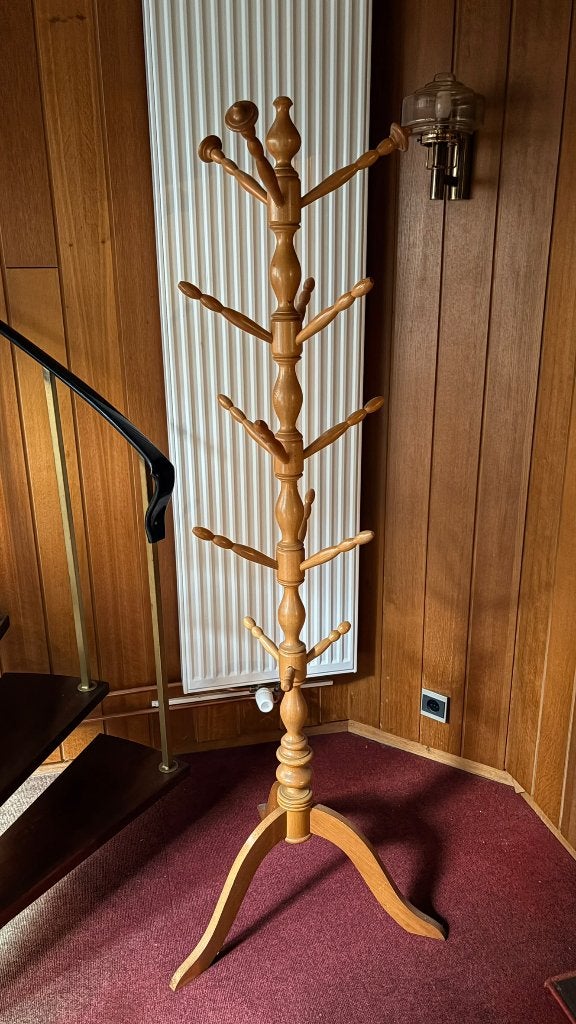 Houten kapstok, Utilisé, Bois, Portemanteau sur pied, 150 à 200 cm