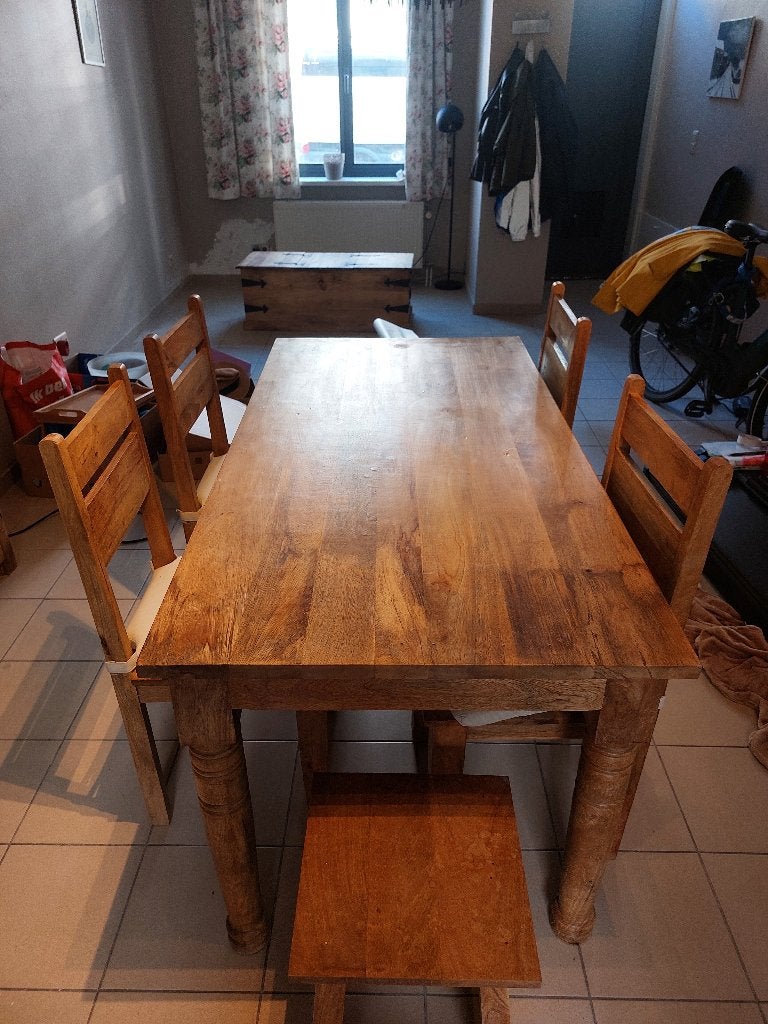 Tafel met stoelen, Enlèvement, Utilisé, 4 à 6 chaises