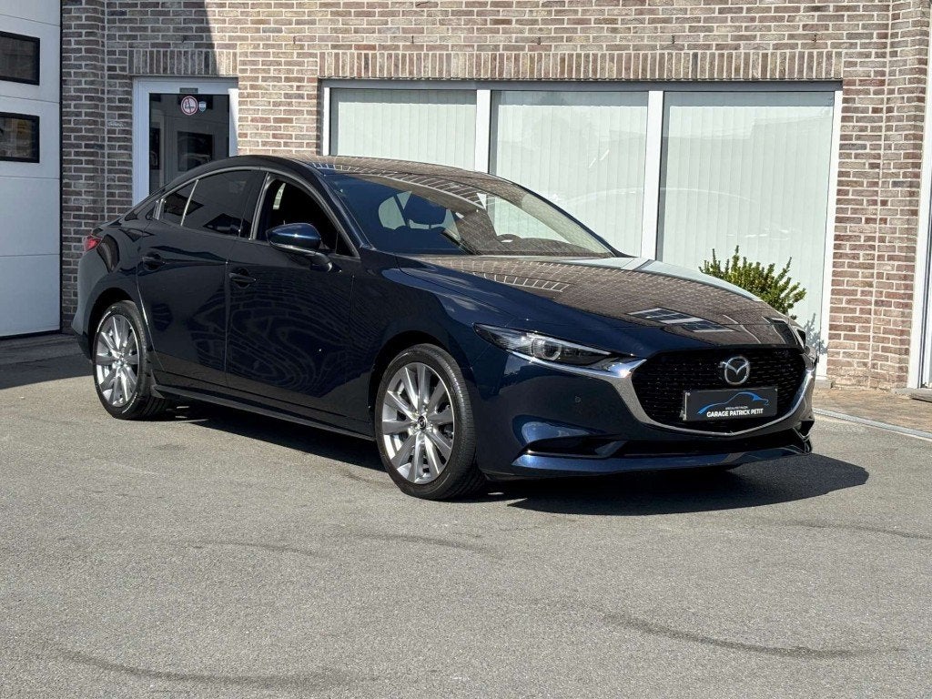Mazda 3 2.0 M-HYBRID / Automaat / 65000km / 12m waarborg, Auto's, Mazda, 4 deurs, Stof, Blauw, Bedrijf