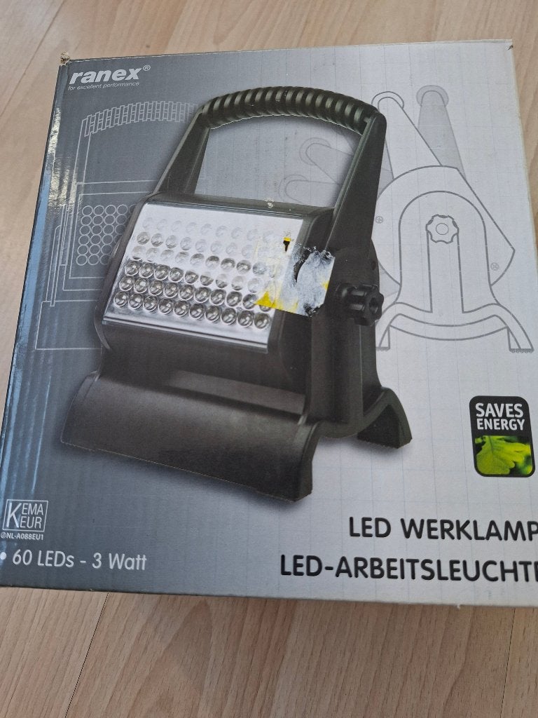 Ranex LED Werklamp / Looplamp - 230V - 60 LEDs (3 Watt), Enlèvement ou Envoi