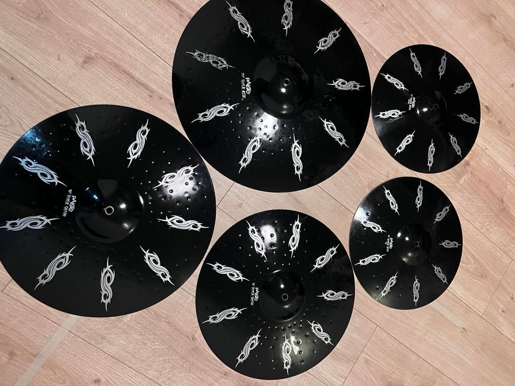 Paiste Joey Jordison (Slipknot) Black Alpha Hyper Cymbal Set, Muziek en Instrumenten, Ophalen, Zo goed als nieuw