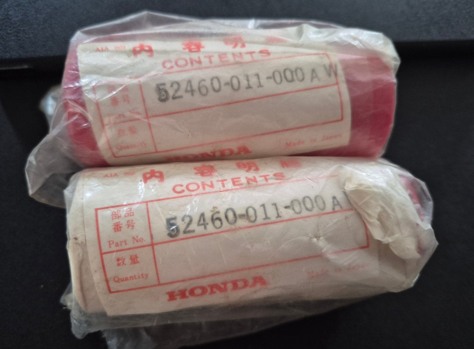 Honda c110 kunstof rood achterschokbrekers NOS, Fietsen en Brommers, Ophalen of Verzenden