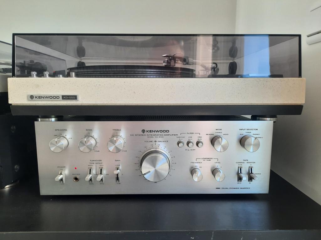 KENWOOD KD-550 platenspeler en Kenwood KA-8100 versterker., Ophalen