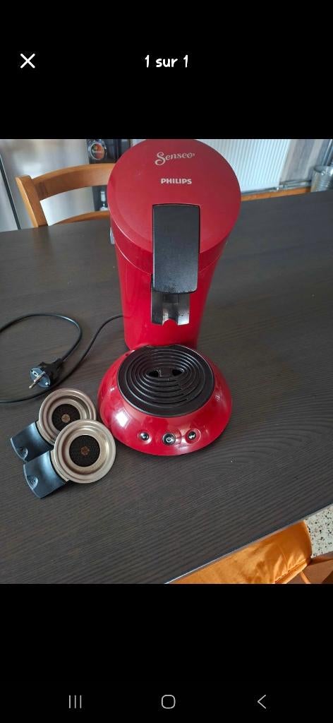 Senseo, Electroménager, Cafetières, Réservoir d'eau amovible, Utilisé, Dosettes et capsules de café, 2 à 4 tasses