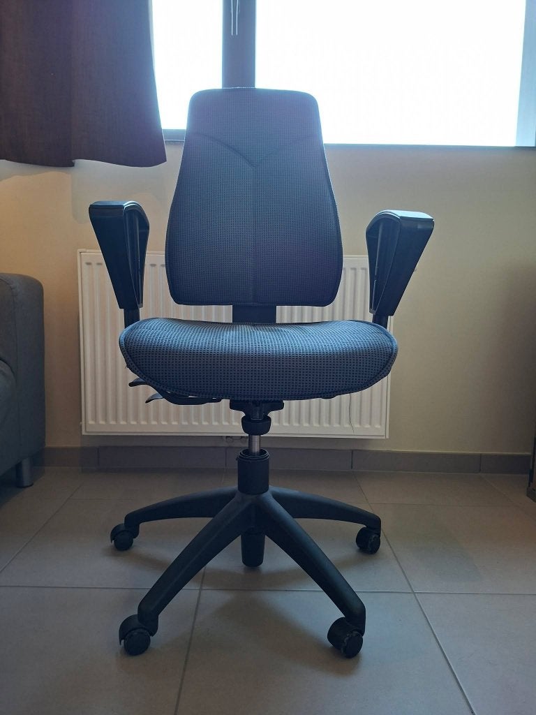 Ergonomische bureaustoel Kinnarps 6000, Huis en Inrichting, Ophalen, Gebruikt, Blauw, Bureaustoel