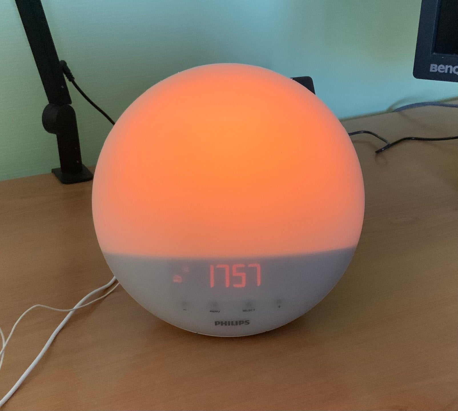 Lampe de réveil Philips HF3531/01, comme neuve avec facture, Enlèvement ou Envoi, Comme neuf, Digital