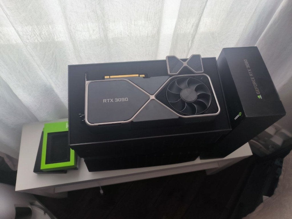 Nvidia RTX 3090 Founders Edition 24GB VRAM voor AI, Computers en Software, Ophalen, GDDR6, PCI-Express 4, Zo goed als nieuw
