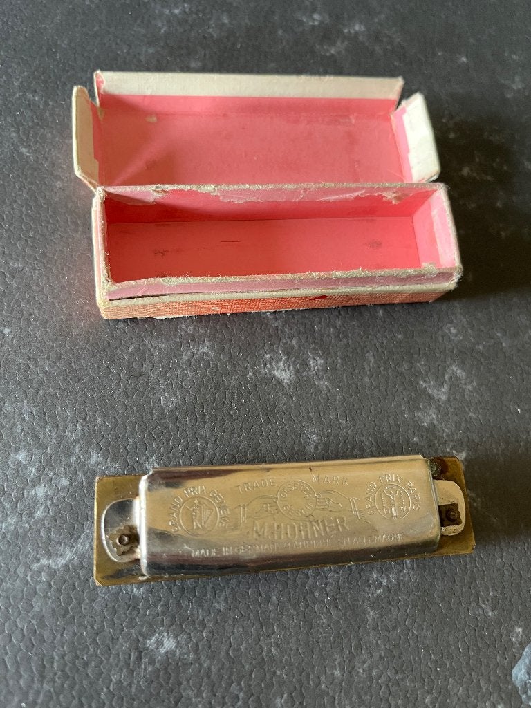 Vintage mondharmonica Hohner, Musique & Instruments, Instruments à vent | Harmonica, Diatonique, Avec valise ou boîte, Enlèvement ou Envoi