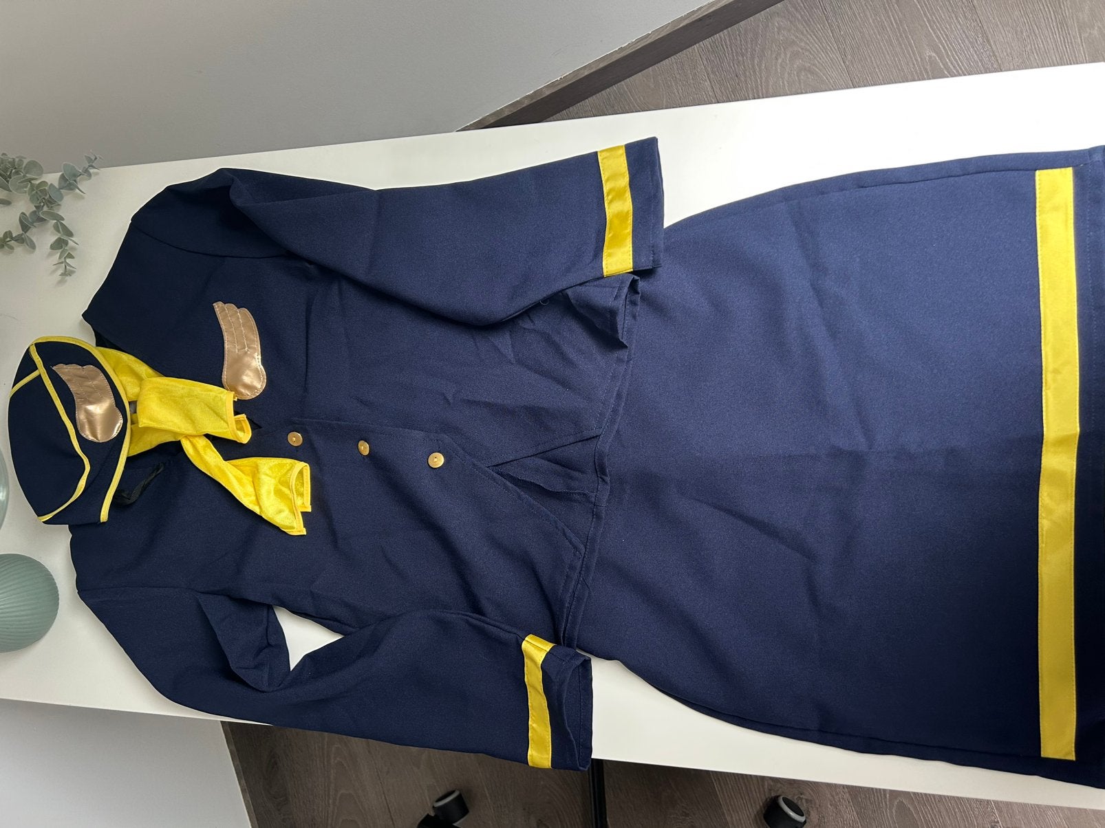 Stewardess/piloot kostuum - 36, Ophalen of Verzenden, Zo goed als nieuw, Maat 36 (S), Kleding