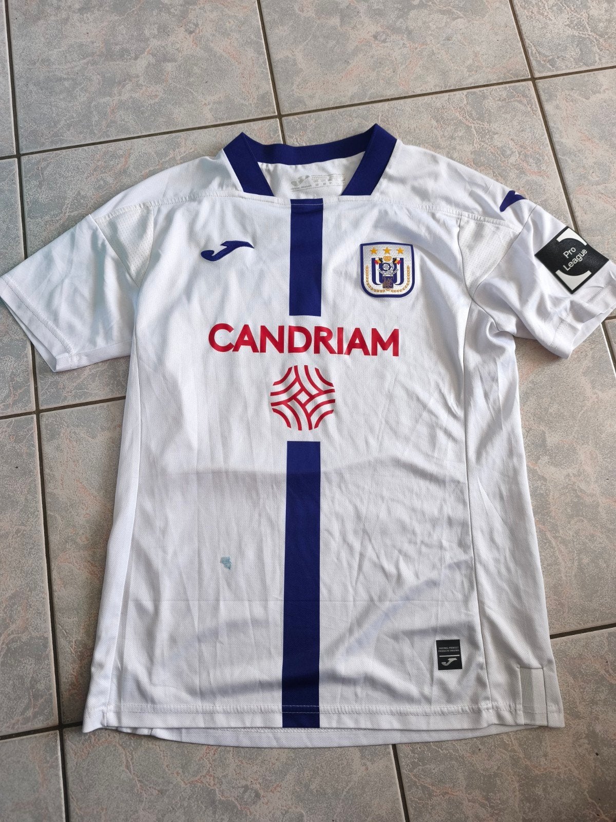 Matchworn RSC Anderlecht shirt Maamar, Enlèvement ou Envoi, Maillot