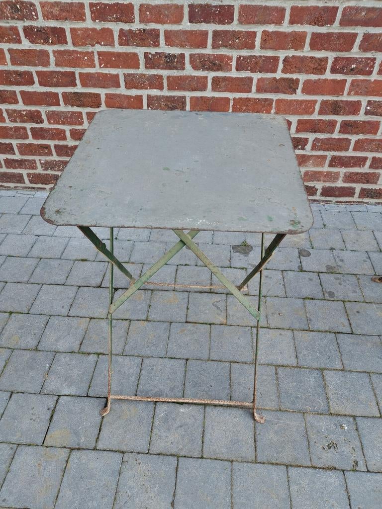 Metalen plooitafels en stoelen, Tuin en Terras, Tuinmeubel-accessoires, Ophalen