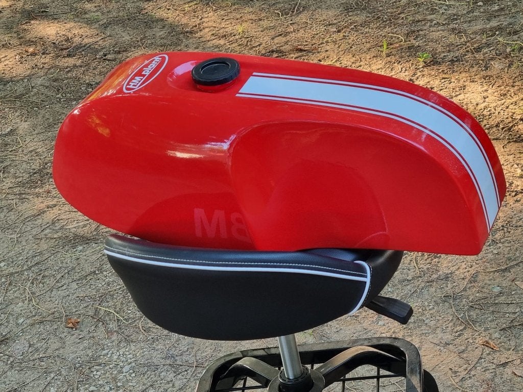 Réservoir Ducati Cafe Racer en fibre de verre à vendre, Enlèvement, Utilisé