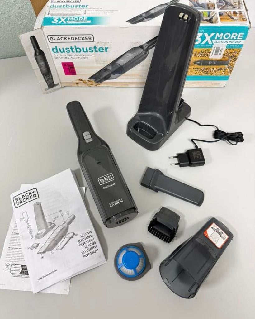 BLACK en DECKER 12V Kruimeldief hand-stofzuiger 2.0Ah Nieuw, Ophalen of Verzenden, Nieuw, Reservoir, Kruimeldief