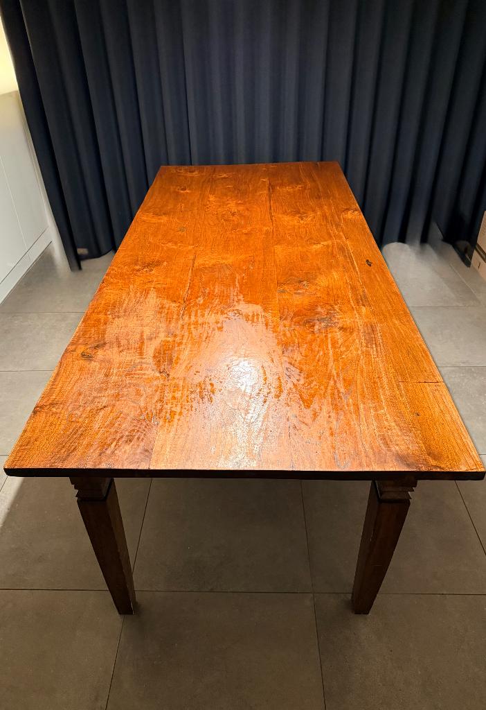 Kloostertafel (teak), Ophalen