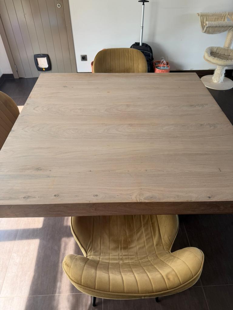Tafel in teak, Huis en Inrichting, Ophalen, Zo goed als nieuw