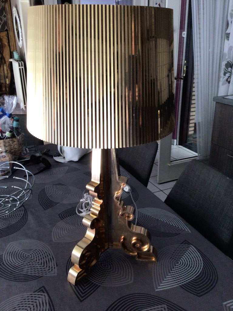 Tafellamp 3 stuks, Goud, Ophalen, Zo goed als nieuw, 68 cm