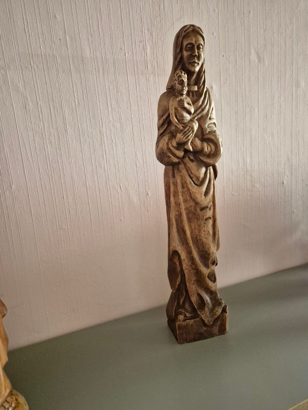 Magnifique grande statue bois, Enlèvement