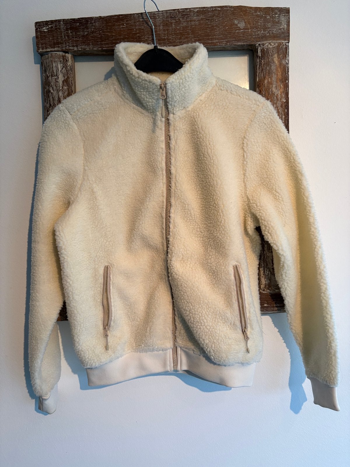 Vest sweater fleece bomber jacket teddy crème Ayacucho S 36, Kleding | Dames, Ophalen of Verzenden, Nieuw, Maat 36 (S)