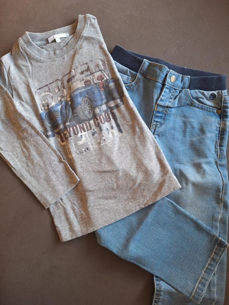 Mayoral jeans, Gymp tshirt maat 98, Kinderen en Baby's, Kinderkleding | Maat 98, Ophalen