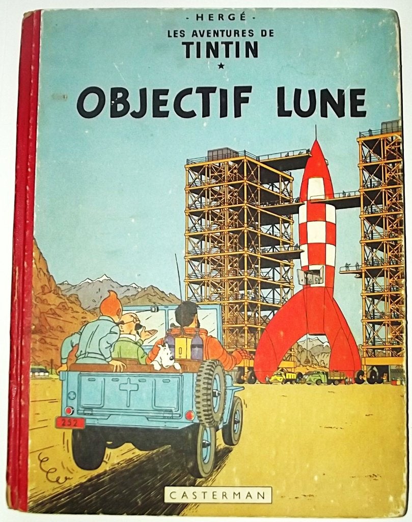 Tintin Objectif Lune - EO, Une BD, Enlèvement ou Envoi, Utilisé, Hergé.