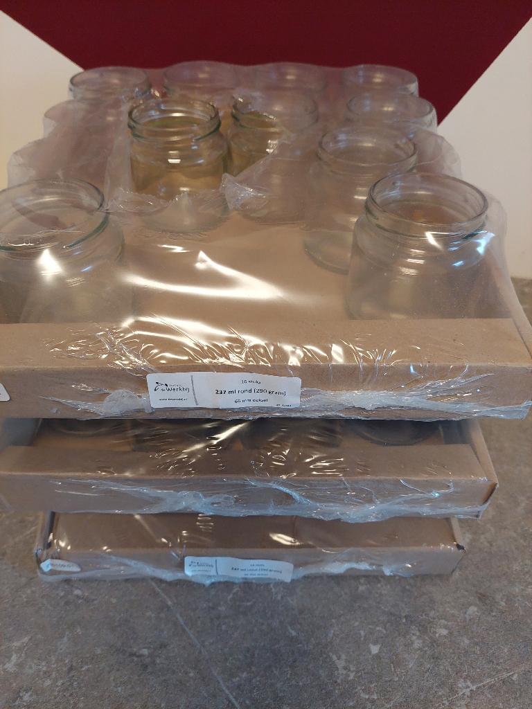 Confituurpotten (237ml) met deksel (NIEUW), Huis en Inrichting, Ophalen of Verzenden, Nieuw