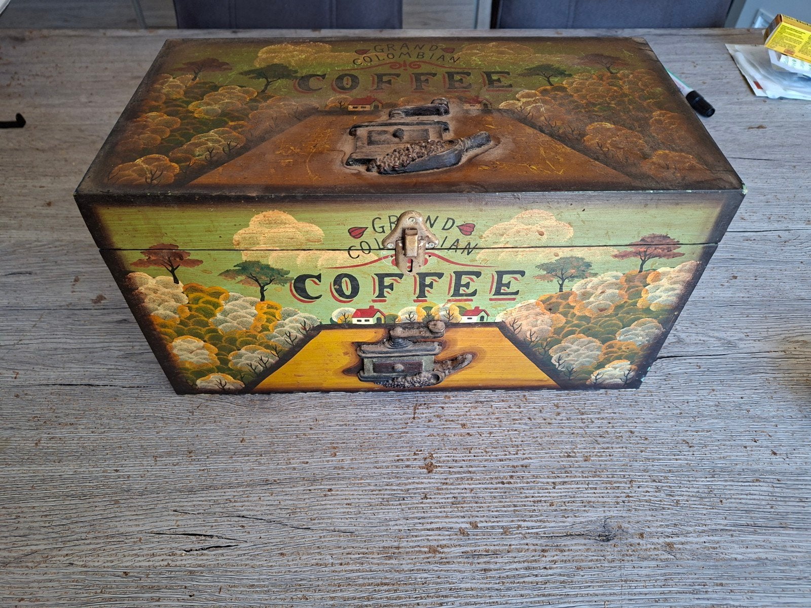 Houten Kistje Grand Colombian Coffee, Ophalen
