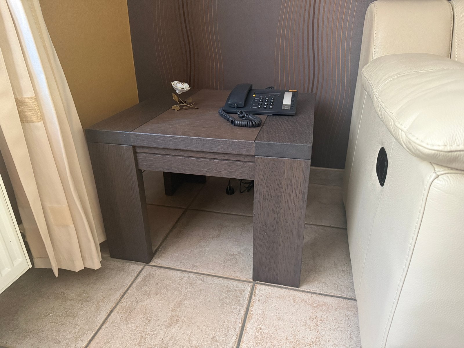 2x bijzettafel te koop, Ophalen, Minder dan 45 cm, Vierkant, 55 tot 75 cm