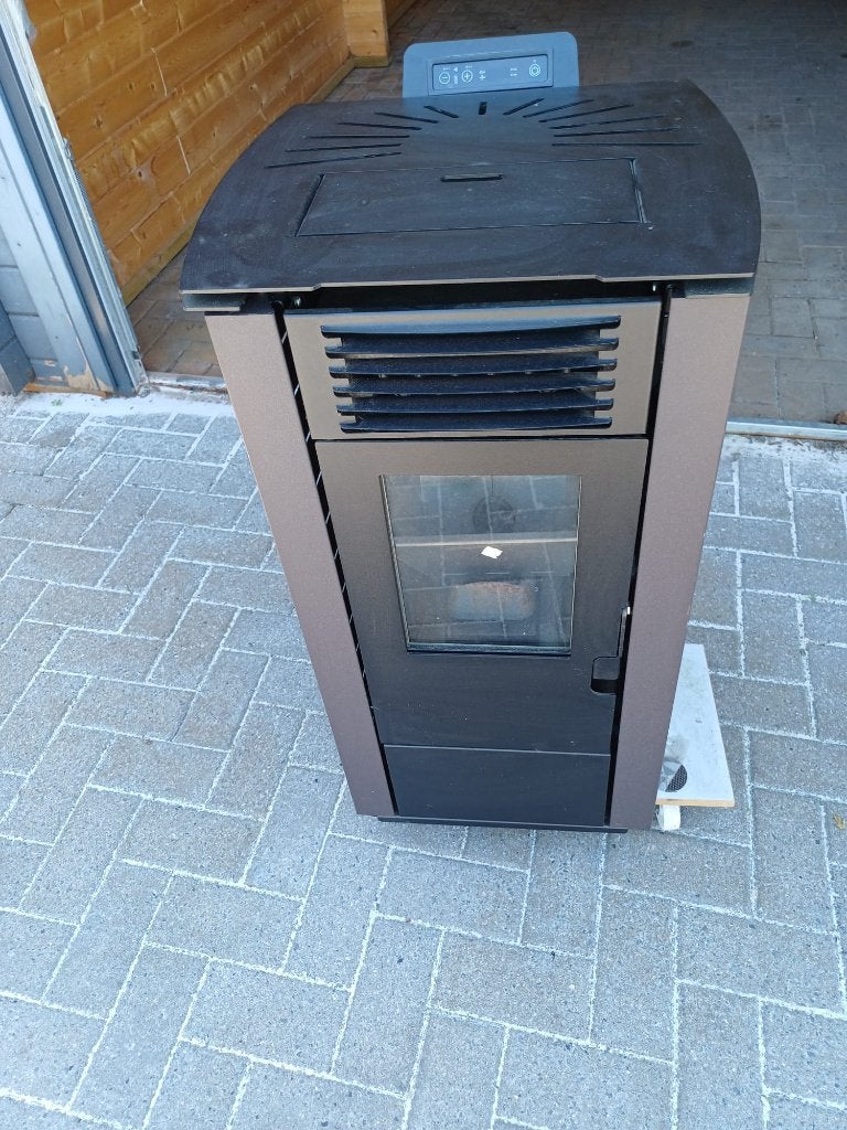 pelletkachel king 98, Huis en Inrichting, Ophalen, Elektrisch, Zo goed als nieuw, Pelletkachel
