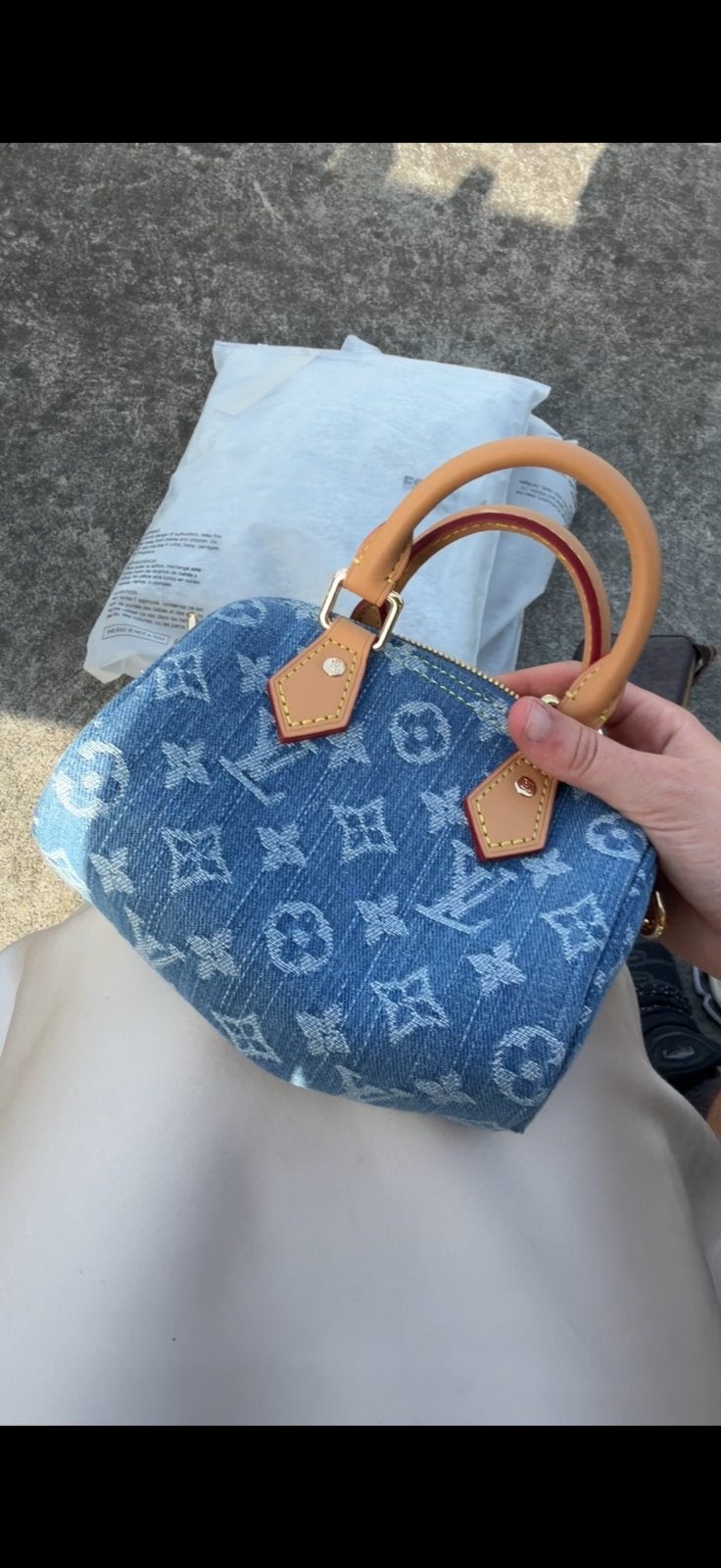 Louis vuiton tas, Handtassen en Accessoires, Tassen | Damestassen, Verzenden, Nieuw, Blauw, Handtas