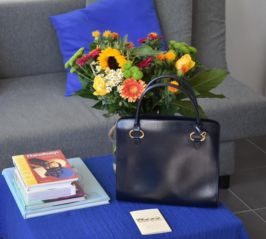 Delvaux Sepia zwart, Handtassen en Accessoires, Tassen | Damestassen, Gebruikt, Handtas, Zwart, Ophalen