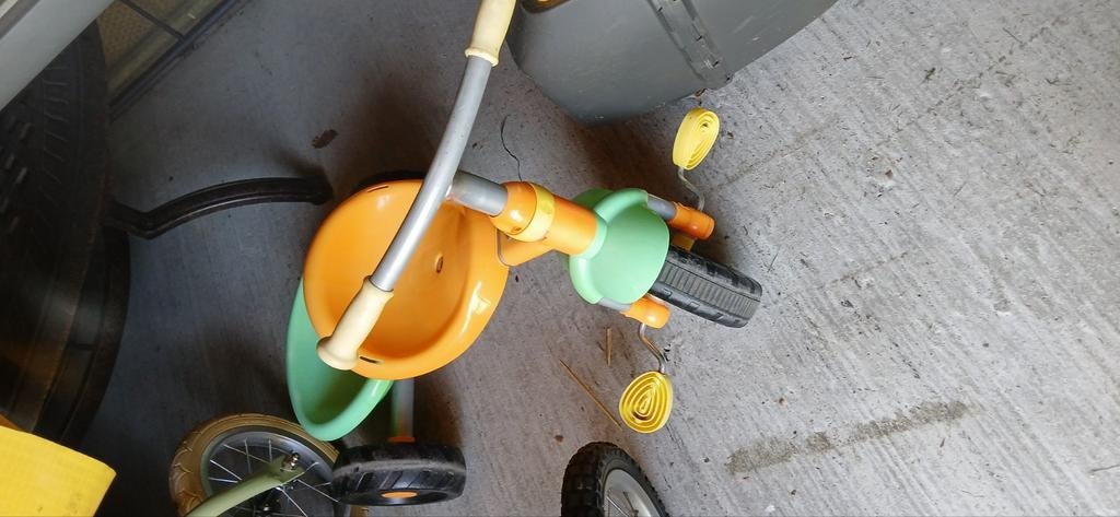 Driewieler met stang, Ophalen, Gebruikt