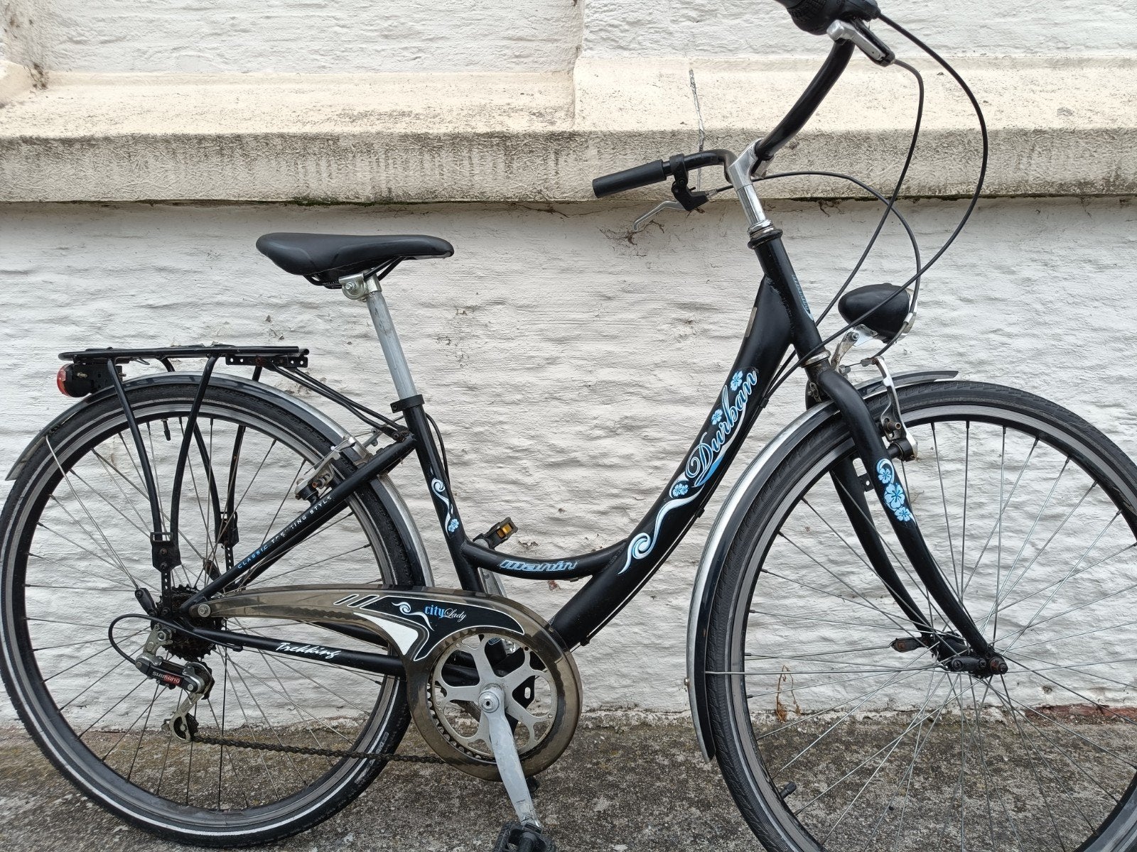 Een mooie damesfiets Durban, Fietsen en Brommers, Gebruikt, Velgrem, 50 tot 53 cm, Ophalen