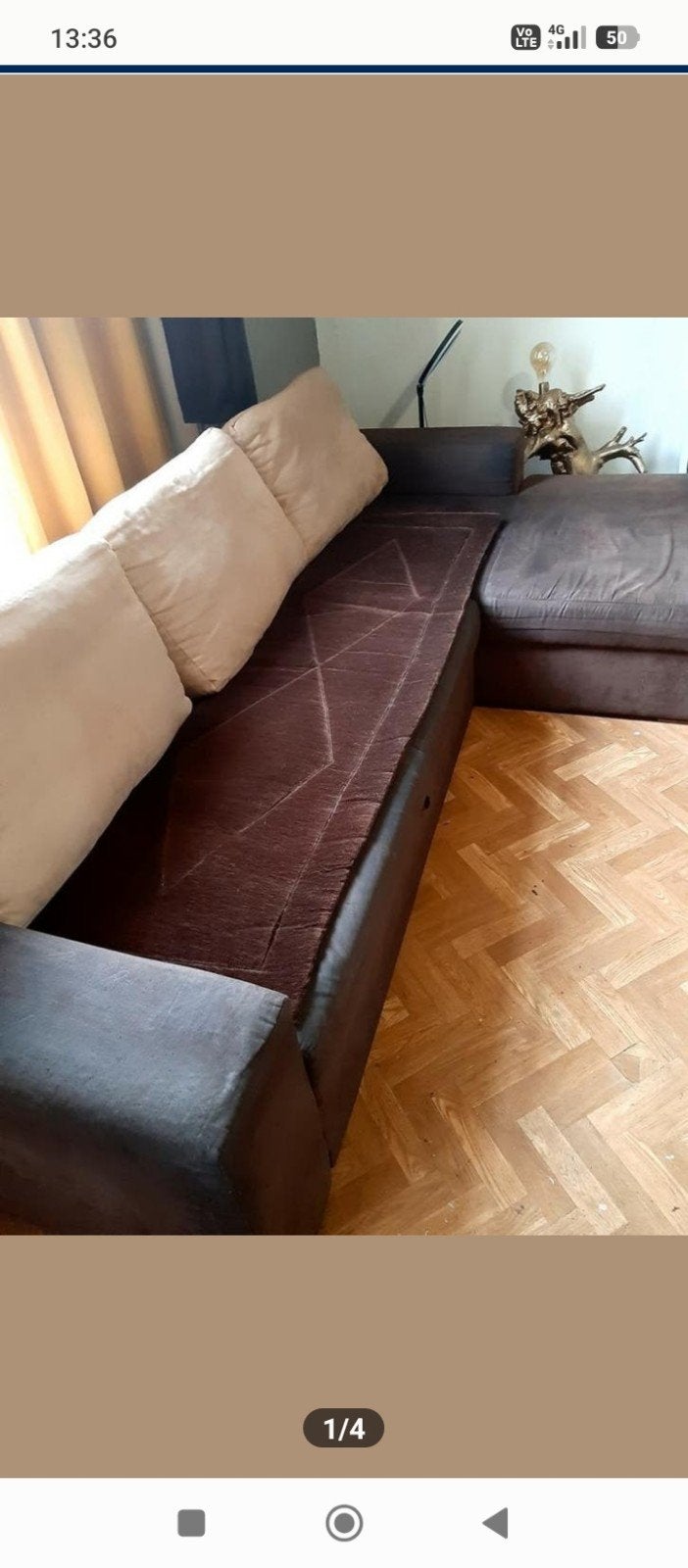 A donner Canapé convertible en daim, Enlèvement